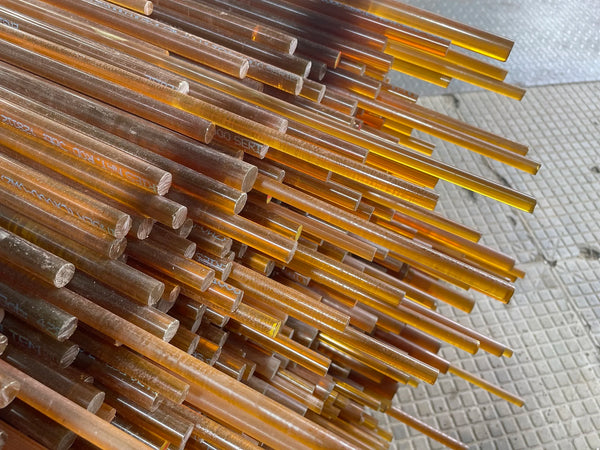 Amber PEI polyetherimide rod - view 6