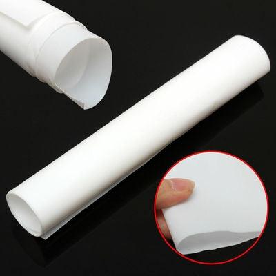 1pcs White PTFE Film High Strength Temperature PTFE Sheet  thick0.1/0.25/0.3mm For Compression Molding Extrusion Processing