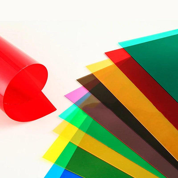 A4 transparent PVC plastic sheet - clear front view