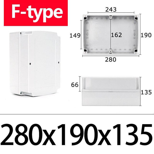 ABS junction box with rubber gasket seal for watertight protection