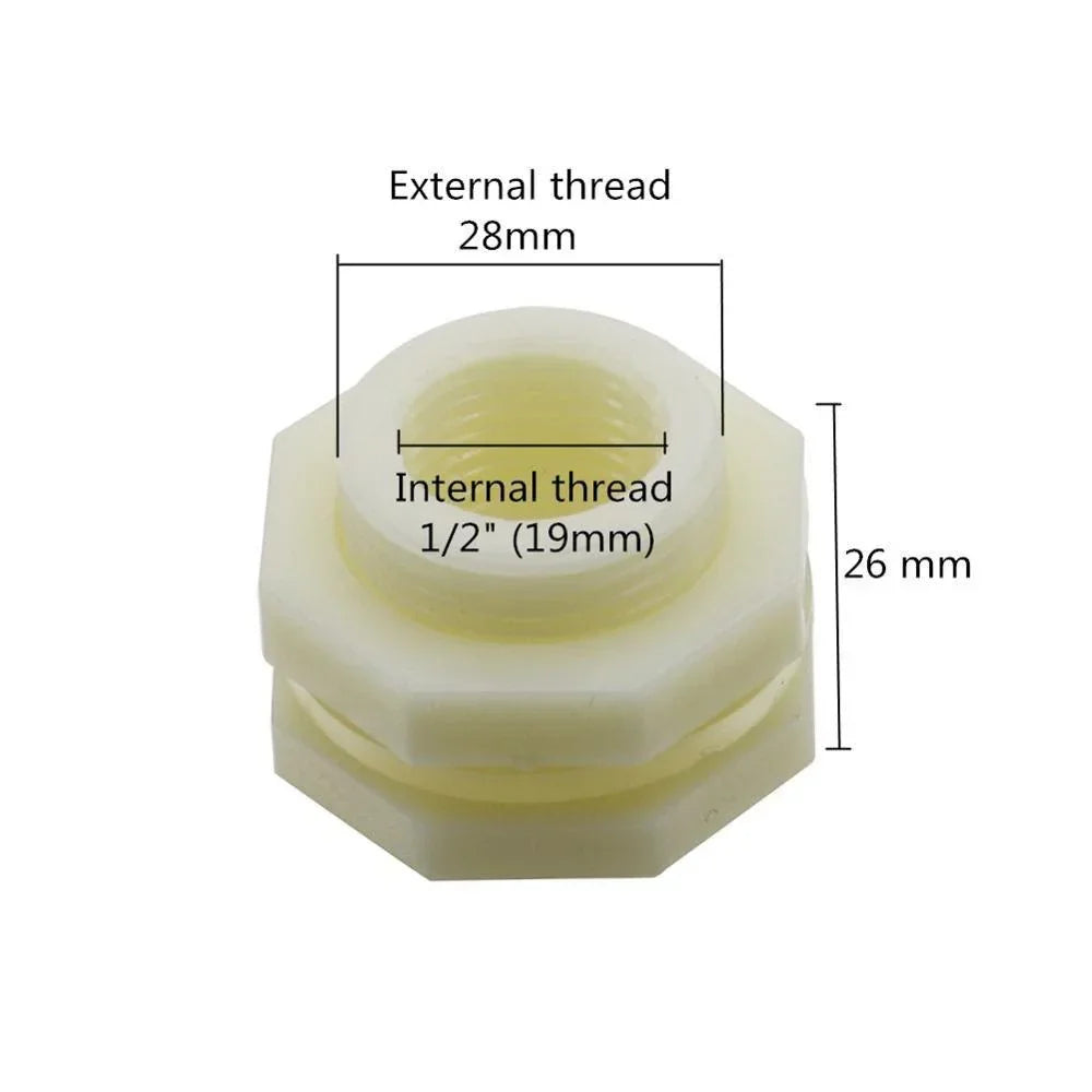 6mm ABS Threaded Pipe Connector | Garden & Aquarium Fitting – Beeplastic