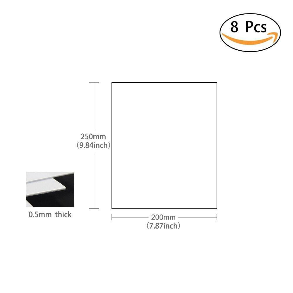 0.5 mm ABS sheets pack 200x250 mm for architectural models