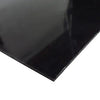 Size comparison of 300x300mm and 200x300mm ABS sheets in black color