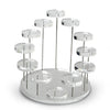 black acrylic 12-hole stand for retail and exhibition use