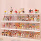 Small white acrylic blind box display case for Popmart and Molly collectibles