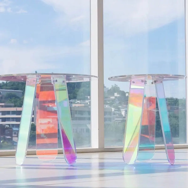 Acrylic furniture thickness options side by side comparison view