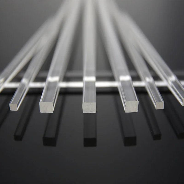 Acrylic rods as jewelry display supports or bases