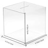 Transparent acrylic piggy bank showing sealed bottom and durable construction