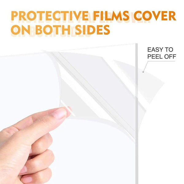 10-pack of clear acrylic sheets for crafts and DIY projects