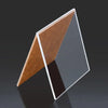 Custom cut acrylic sheet used for professional signage and display case applications