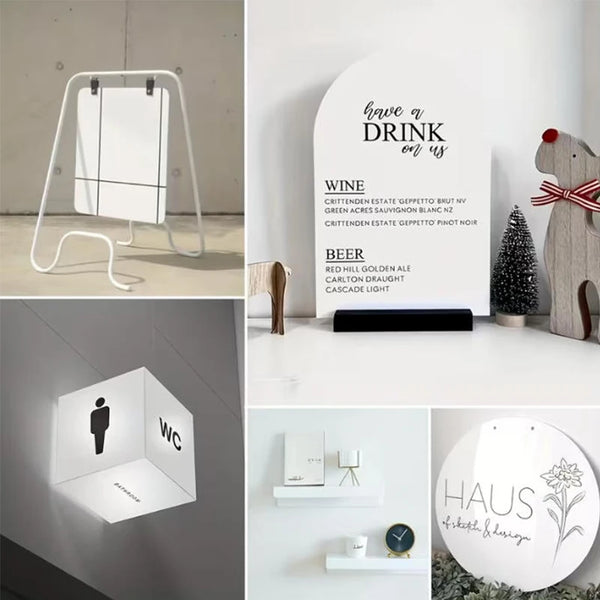 Multiple thickness options of translucent white acrylic sheets from 2mm to 4mm