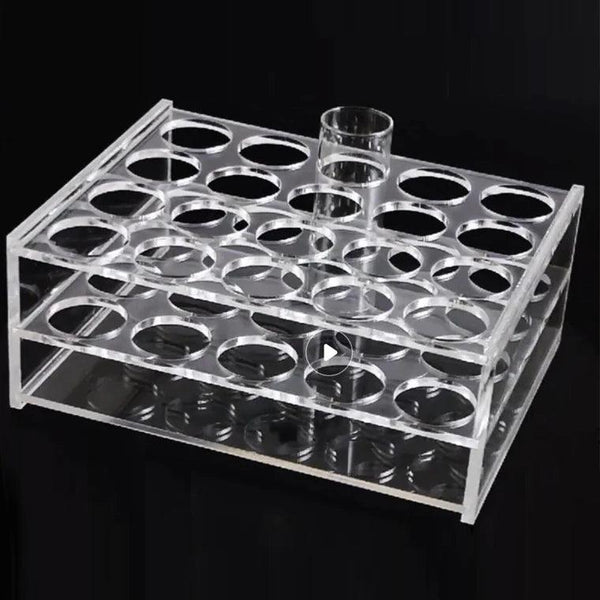 Multi-hole acrylic lab storage plate for centrifuge tubes