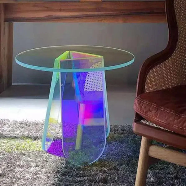 Professional acrylic table used as photography studio prop and backdrop