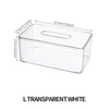 Packaged acrylic tissue box with safe shipping and protection