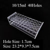 Acrylic organizer for 100ml sample tubes with 10 holes