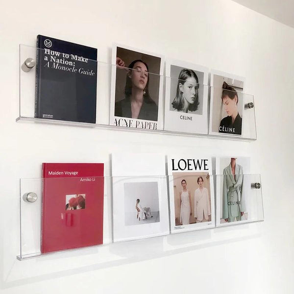 Comparison of 30cm, 40cm, and 50cm acrylic shelf sizes