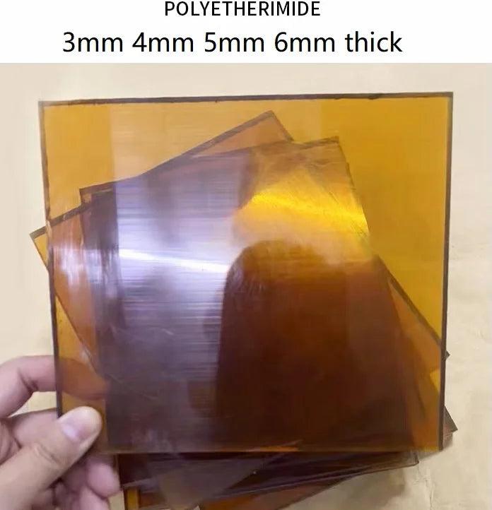 Stacked polyetherimide PEI sheets – 3mm to 6mm thickness