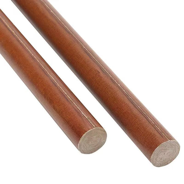 Bakelite rods in protective packaging, ready for global shipping and bulk orders