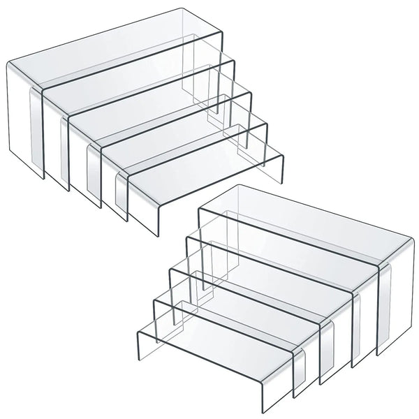 Small size acrylic display stand 5.9x3.9x3.0 inches for jewelry and cosmetics
