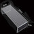Unboxing acrylic display stand showing all parts and assembly instructions