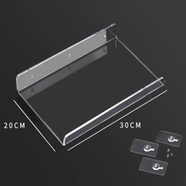 BeePlastic acrylic shelf with custom machining and wide material types