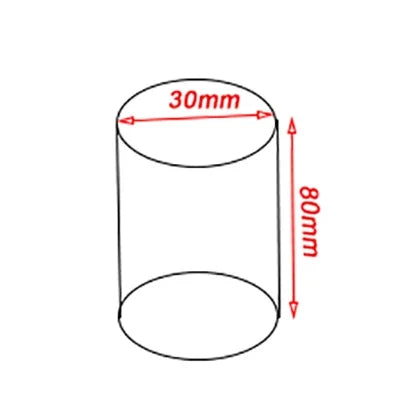 Cosmetic jar elevated on black acrylic display base for product showcase