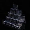 Clear acrylic 4-tier display stand for countertop organization