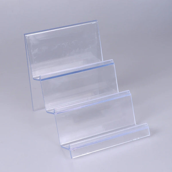 Size comparison of display organizer with hand reference