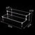 Easy tool-free assembly instructions for acrylic tiered display stand