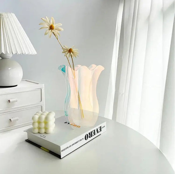 Complete collection of all geometric acrylic vase design variants