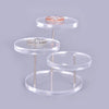 Black Acrylic Jewelry Organizer Stand for Rings, Bracelets, and Necklaces