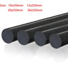 PA6 black nylon rods used in industrial machinery components like bushings and gears