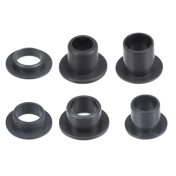 Black POM flanged sleeve bearing GFM0304 - front view
