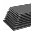 Black PP board size options 100x100mm 200x200mm 200x300mm