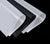 Clear silicone rubber sheet, 0.5mm thick, for sealing and gasketing