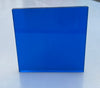 Blue colored acrylic sheet backlit display illumination demo