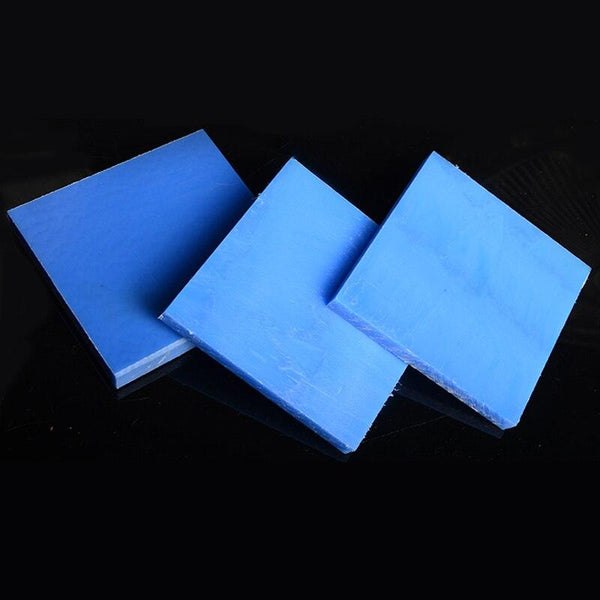 Blue nylon sheet machined for industrial insulation and wear parts