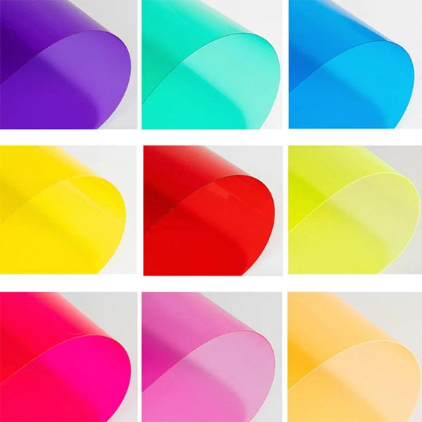 Blue transparent PVC plastic sheet for DIY and lighting design