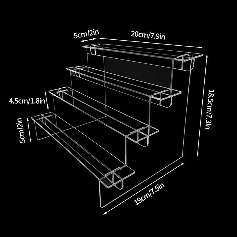 Anti-slip base design for acrylic cosmetic stand