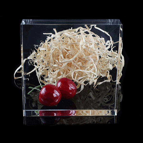 Transparent extruded acrylic sheet 200x300mm front view for signage and DIY projects