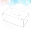 Clear acrylic tissue box holder for home and office