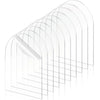Clear cast acrylic arch shape sheet blank with smooth polished edges for laser cutting projects