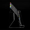 Transparent acrylic pen holder filled with colorful markers