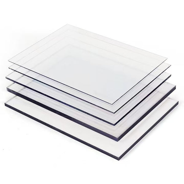 Clear polycarbonate plastic sheet 2mm to 5mm thick, transparent PC board for DIY and industrial use
