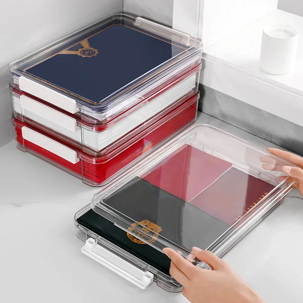 CNC precision machined PMMA acrylic storage box showing polished edges and transparency