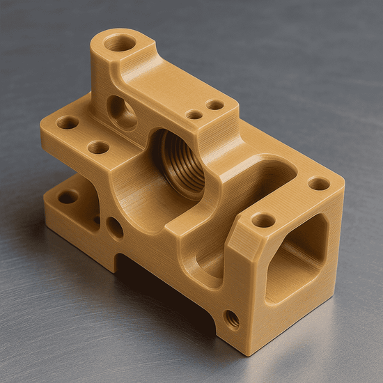 A collection of high-performance plastic components, expertly CNC-machined by Beeplastic from PEEK and Ultem for demanding medical and aerospace applications.