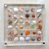 Transparent 36-grid organizer for mini collectibles, beads, jewelry, and trinkets