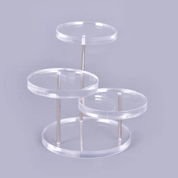 Space-Saving Acrylic Jewelry Stand for Vanity Tables and Store Counters