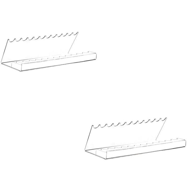 Side angle of customizable acrylic marker stand – durable design