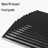 Custom cut HDPE polyethylene board gaskets available in white and black